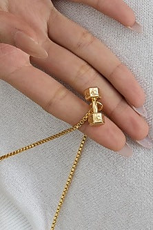 Gold Finish Pendant Necklace