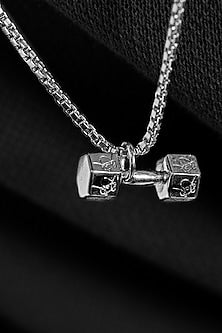 White Finish Pendant Necklace