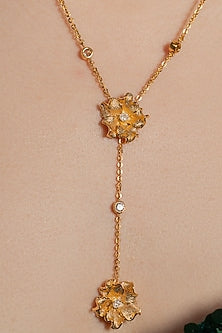 Gold Plated Layered Pendant Necklace