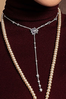Silver Plated Blue Sapphire Stone Handcrafted Necklace
