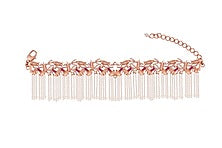 Rose Gold Plated Swarovski Crystal Hand Harness