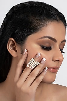 Rose Gold Plated Pearl Ring