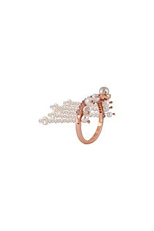 Rose Gold Plated Pearl Ring