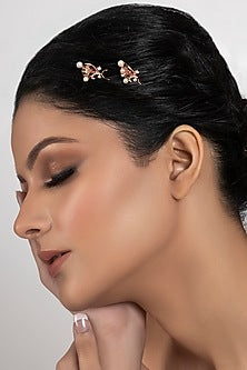 Rose Gold Plated Swarovski Crystal Hair Pin