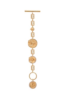 Gold Finish Swarovski Crystals Bracelet