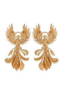 Gold Finish Brass Dangler Earrings