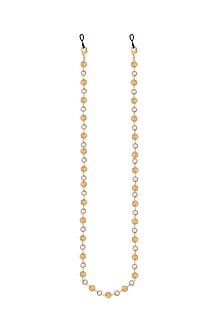 Gold Finish Phoenix Coins & Pearls Necklace