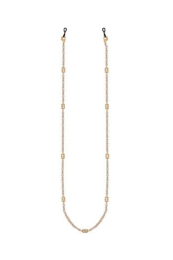 Gold Finish Swarovski Crystals Necklace