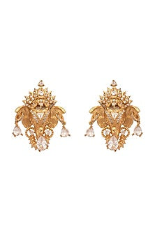 Gold Plated Swarovski Stud Earrings