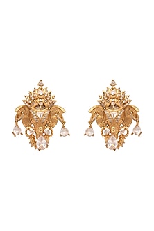 Gold Plated Swarovski Stud Earrings