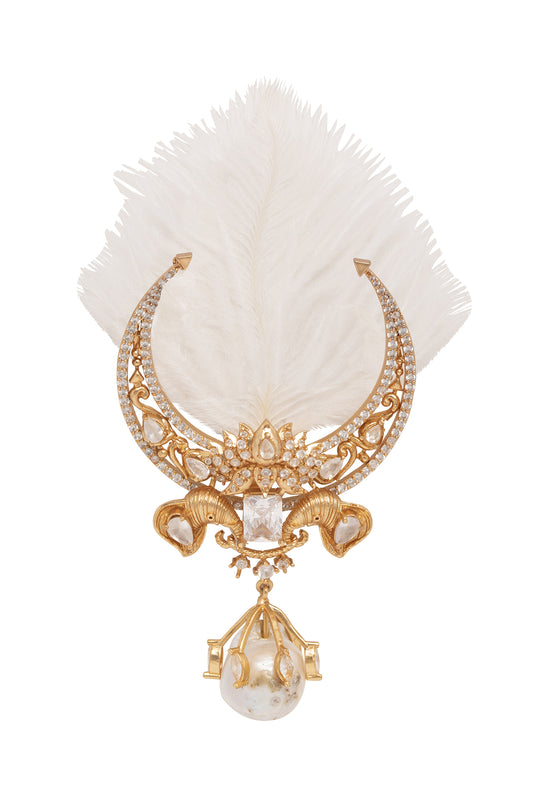 Gold Plated Swarovski Brooch