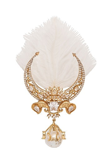 Gold Plated Swarovski Brooch