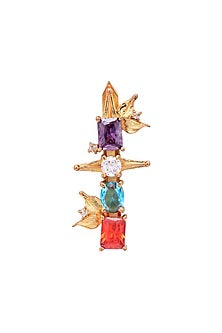 Gold Plated Crystal Hair Clips