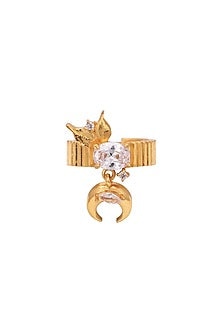 Gold Finish Zircon Ring