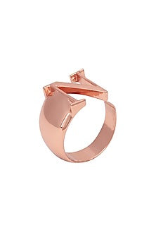 Rose Gold Plated Handcrafted Customizable Ring