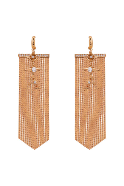 Gold Finish Handcrafted Earrings