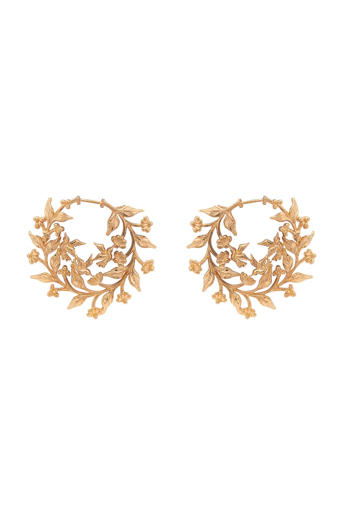 Gold Plated Sculpture Earrings