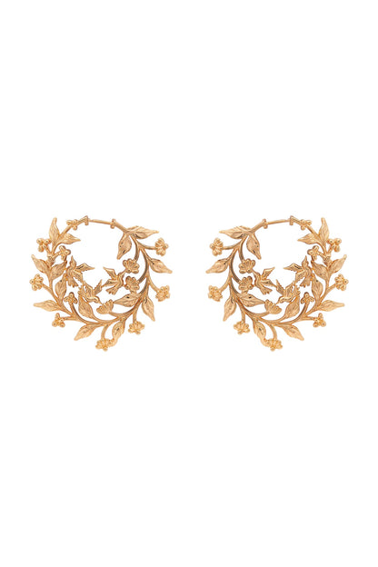 Gold Plated Sculpture Earrings