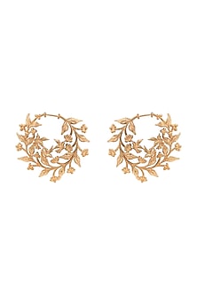 Gold Plated Sculpture Earrings