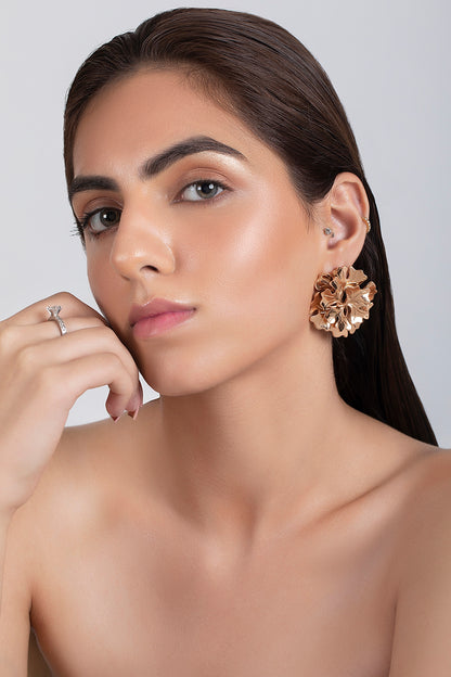Rose Gold Plated Stud Earrings