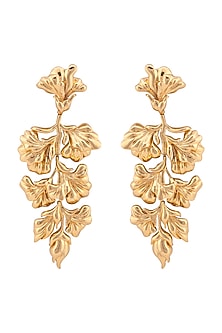 Gold Plated Floral Earrings