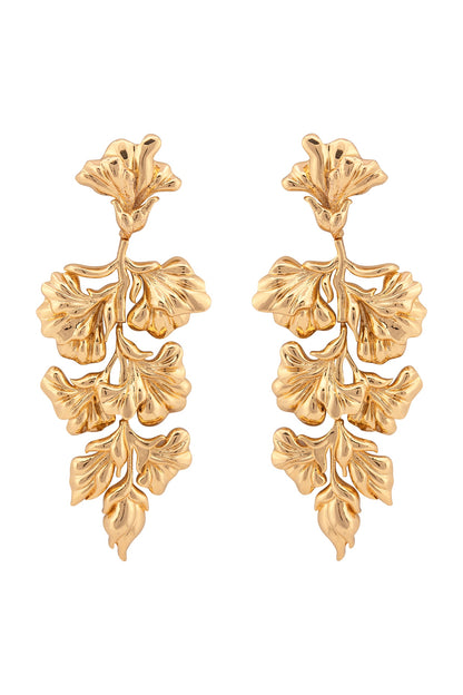 Gold Plated Floral Earrings