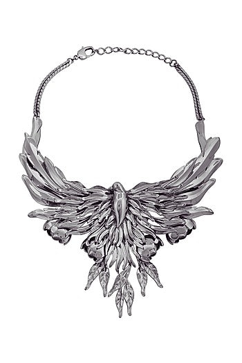 Gun Metal Finish Handcrafted Necklace