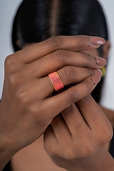 Gold Plated Ring In Sterling Silver