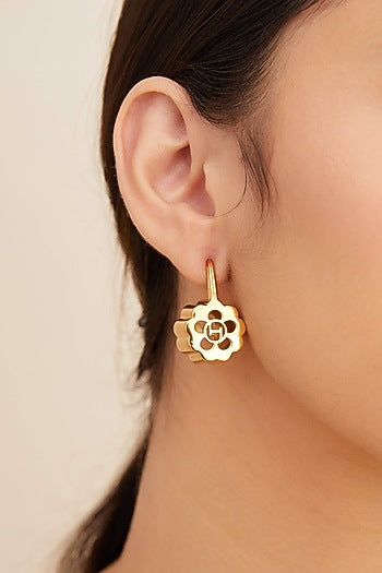 Gold Plated Quintuple Earrings