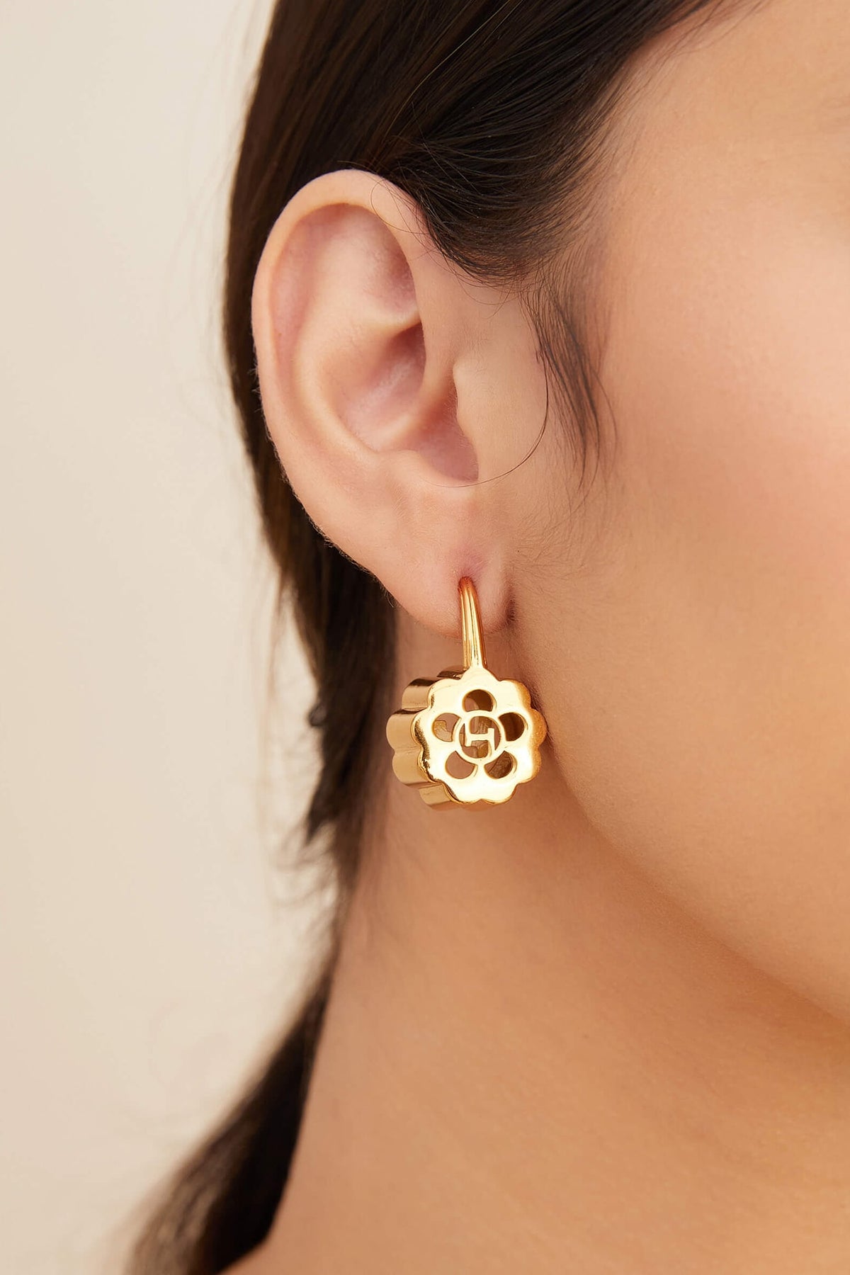 Gold Plated Quintuple Earrings