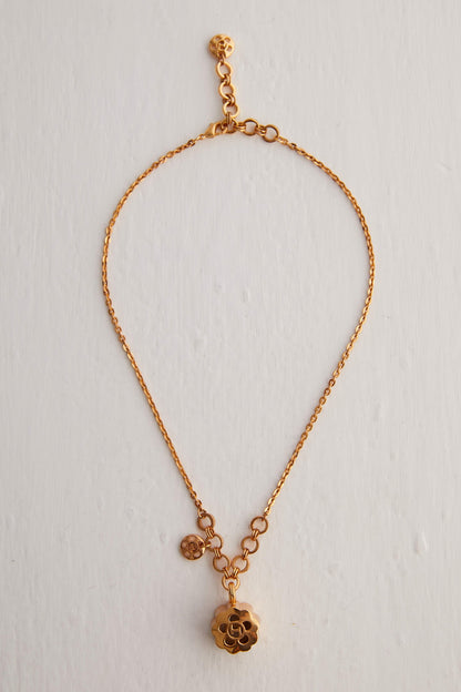 Gold Plated Quintuple Pendant Necklace