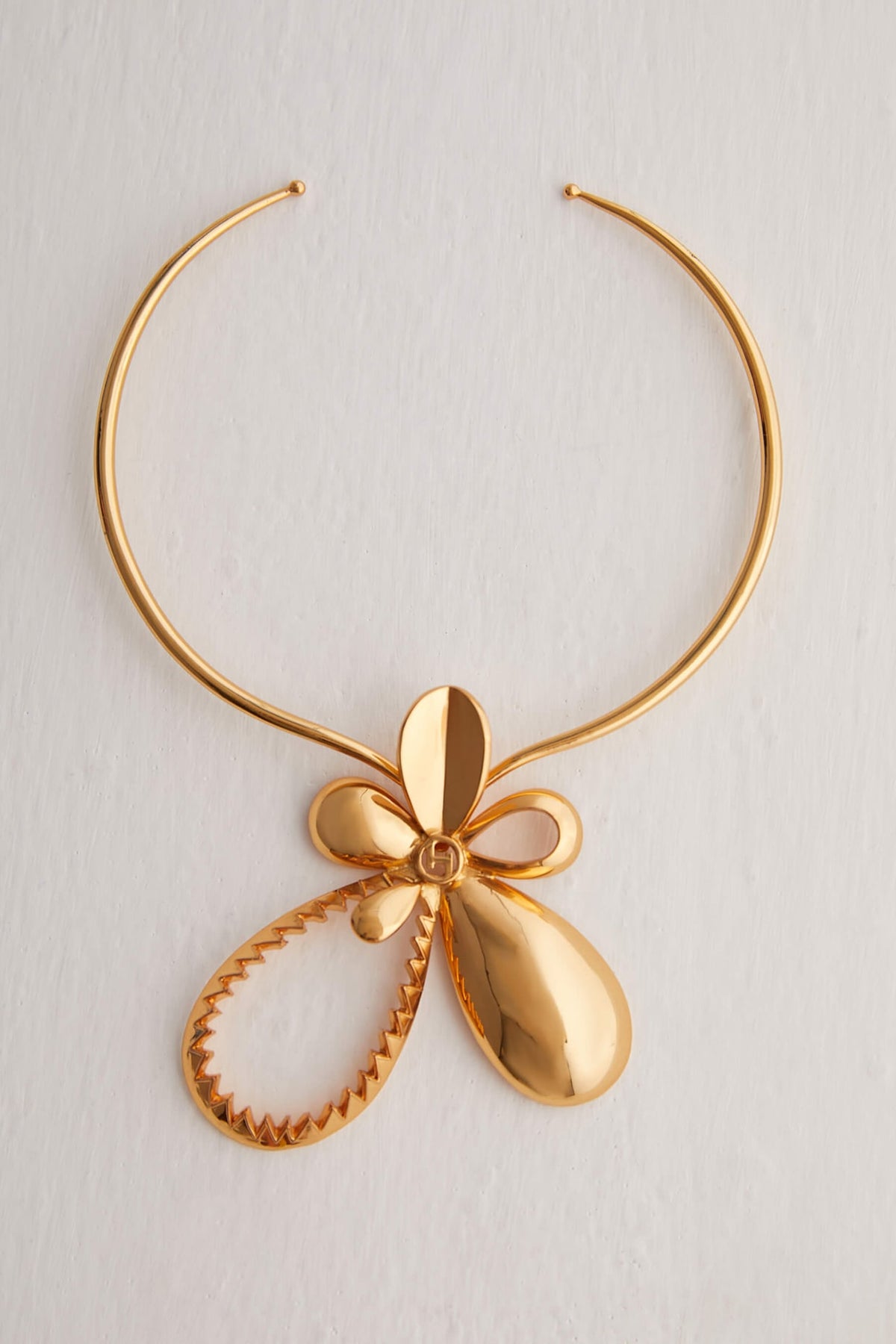 Gold Plated Tuberose Necklace