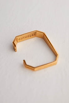 Gold Plated Bolt Cuff
