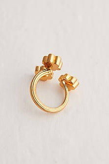 Gold Plated Clump Ring