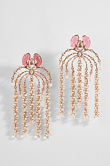 Rose Gold Plated Cubic Zircon Faena Dewdrop Earrings