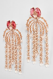 Rose Gold Plated Cubic Zircon Faena Dewdrop Earrings