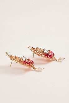 Rose Gold Plated Swarovski & Cubic Zircon La Praia Earrings