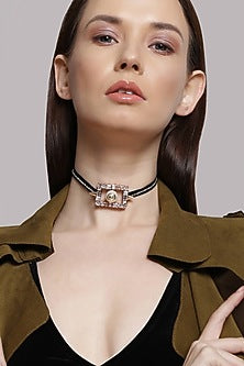 Rose Gold Plated Swarovski Choker Necklace