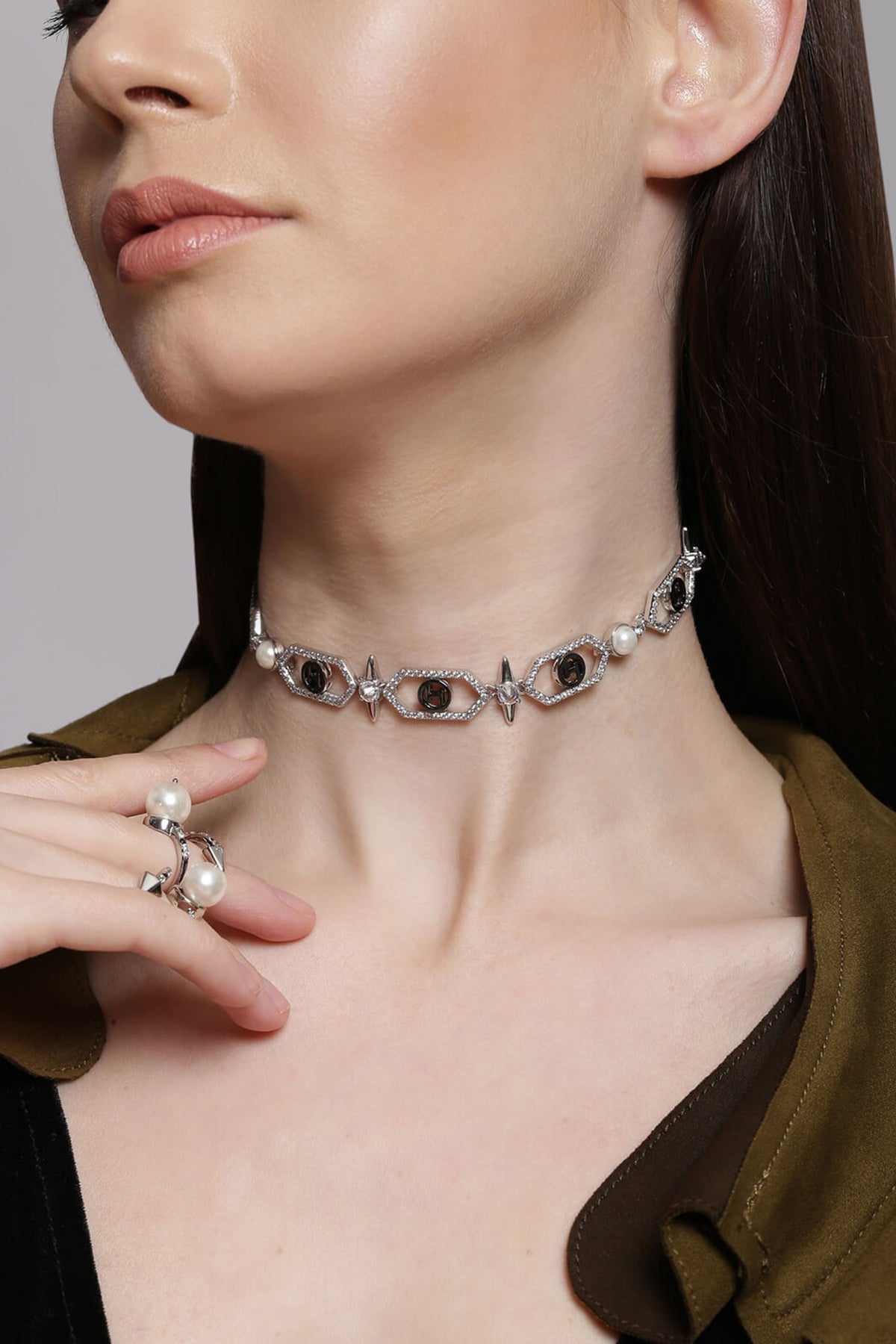 Silver Plated Swarovski Necklace