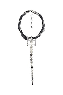 Silver Plated Swarovski Crystals Necklace