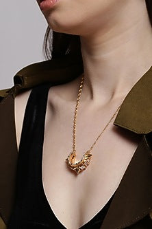 Rose Gold Plated Pendant Necklace