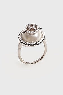 Silver Plated Swarovski Ring