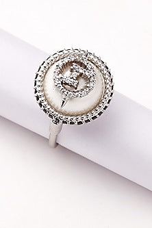 Silver Plated Swarovski Ring