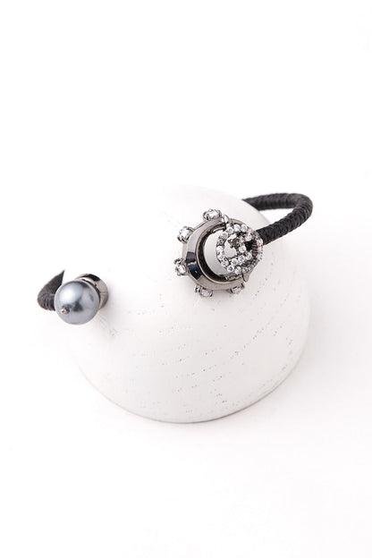 Gunmetal Plated Swarovski Bracelet