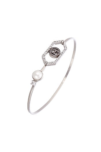 Silver Plated Crystal Bracelet