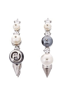 Silver Plated Swarovski Hair Clips