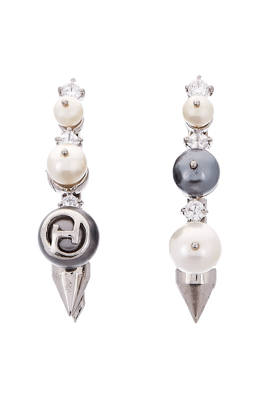 Silver Plated Swarovski Hair Clips