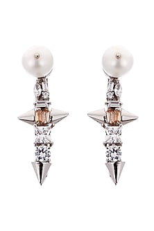 Silver Plated Swarovski Crystal Hair Clips