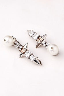 Silver Plated Swarovski Crystal Hair Clips