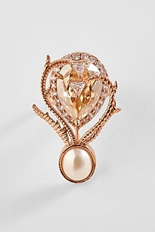 Rose Gold Plated Paloma Pearl Ring